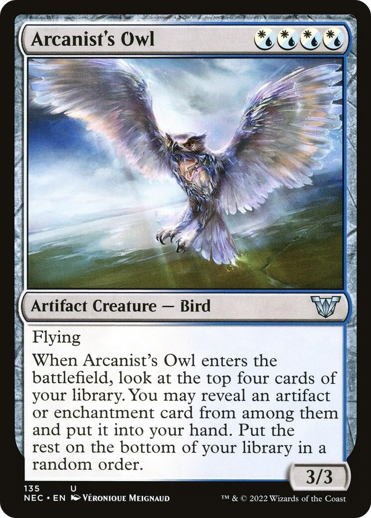 Arcanist’s Owl (135) [NEC] - MTG Single