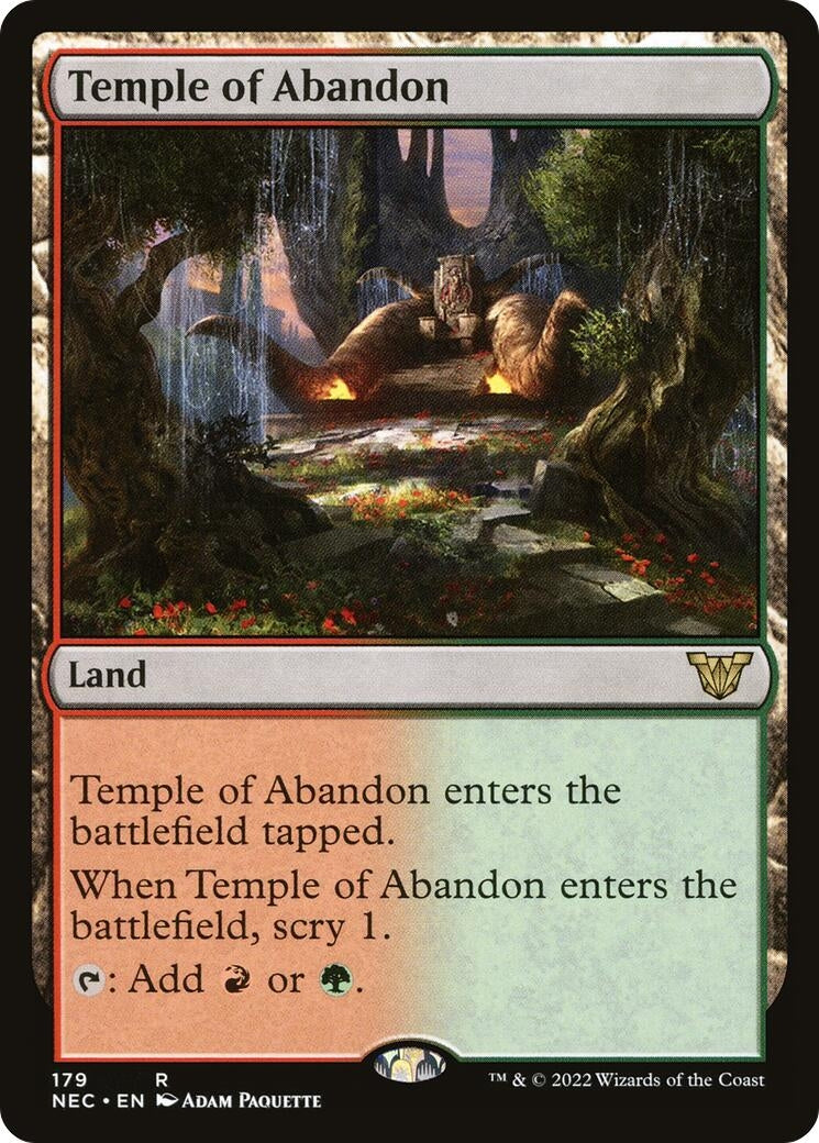 Temple of Abandon (179) [NEC] - MTG Single
