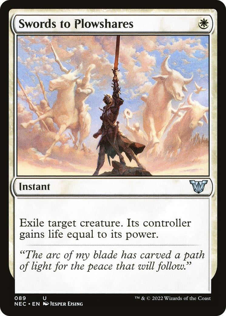 Swords to Plowshares (89) [NEC] - MTG Single