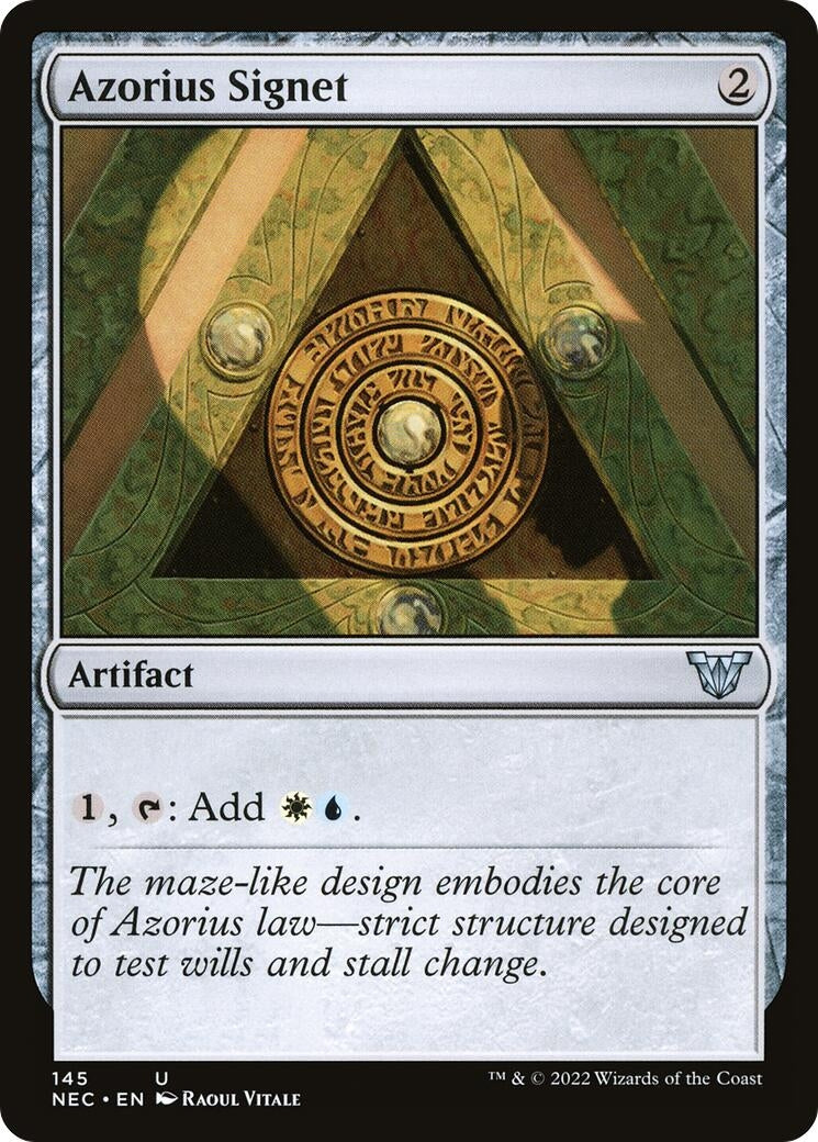 Image for Azorius Signet (145) (Kamigawa: Neon Dynasty) - Magic: The Gathering