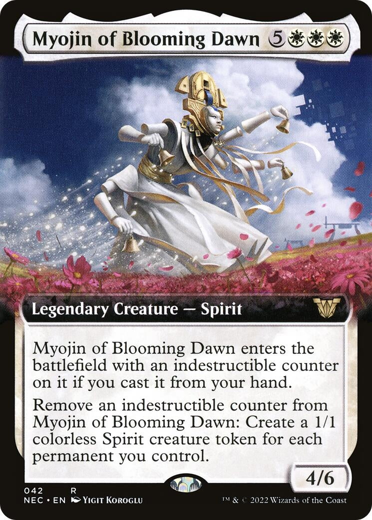 Myojin of Blooming Dawn (Extended Art) (42) [NEC] - MTG Single