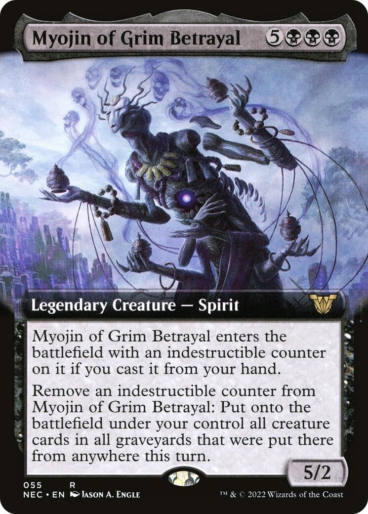 Myojin of Grim Betrayal (Extended Art) (55) [NEC] - MTG Single