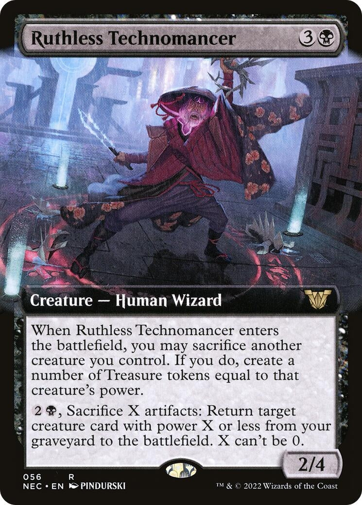 Ruthless Technomancer (Extended Art) (56) [NEC] - MTG Single