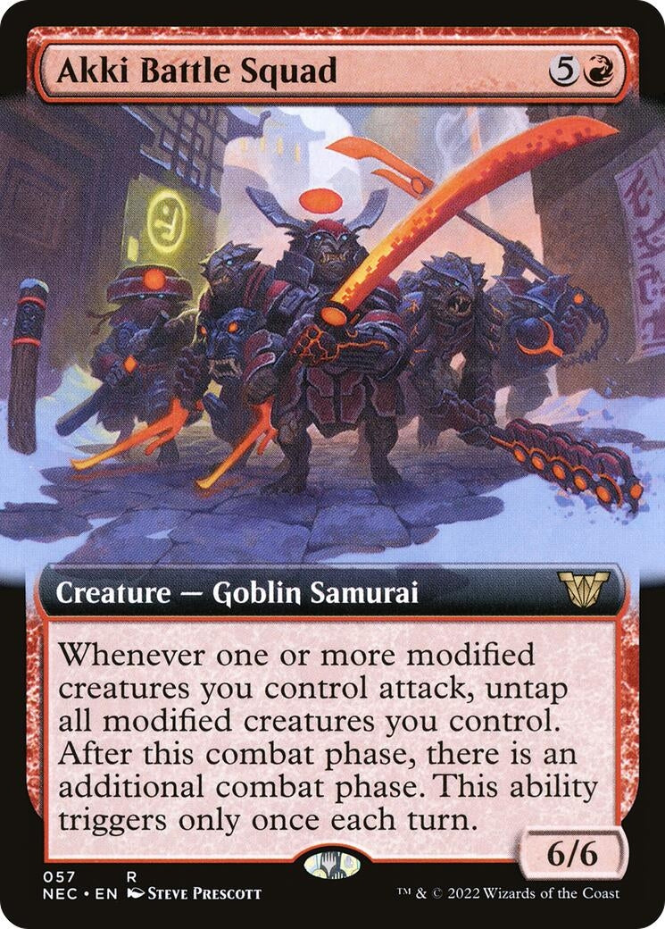 Akki Battle Squad (Extended Art) (57) [NEC] - MTG Single