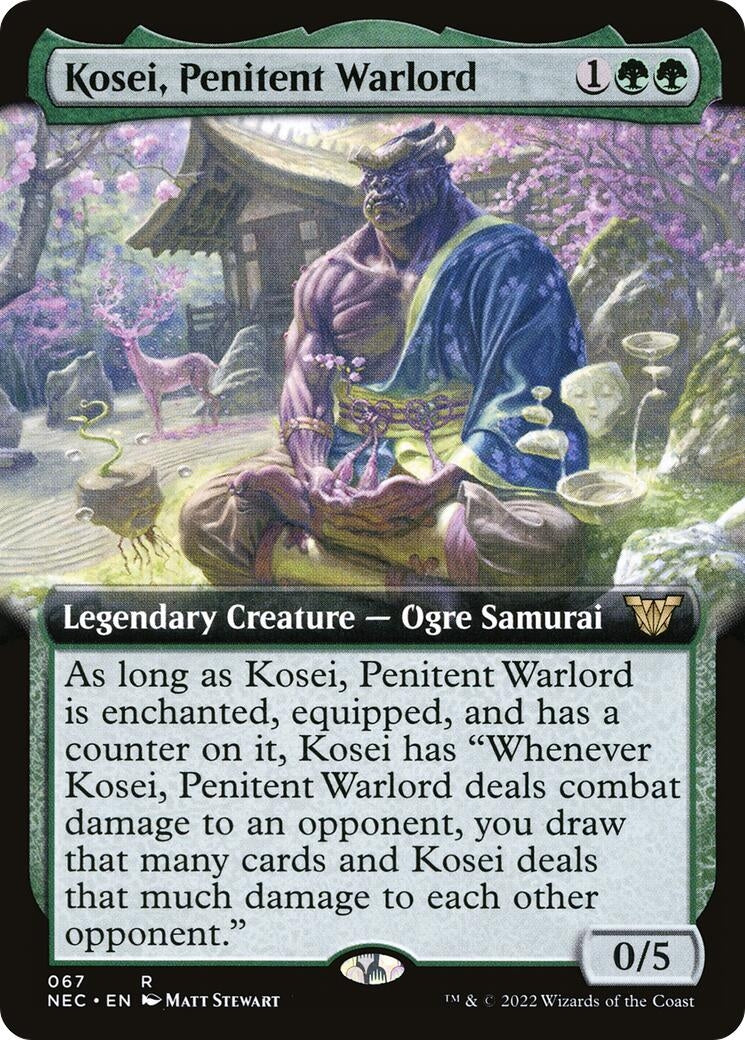 Kosei Penitent Warlord (Extended Art) (67) [NEC] - MTG Single