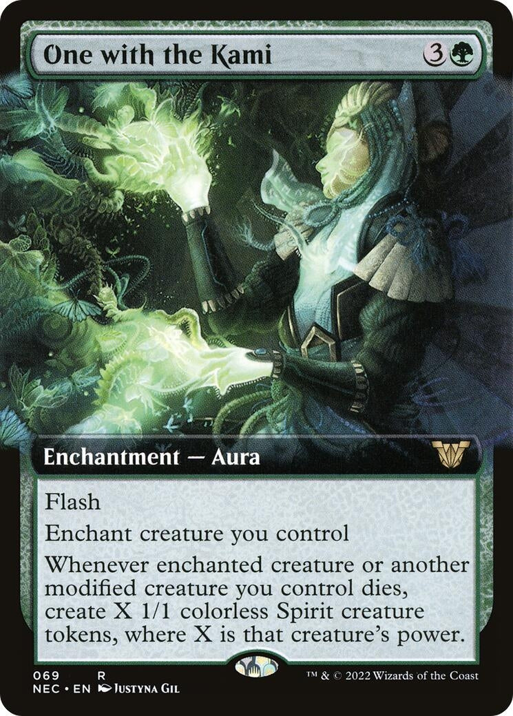 One with the Kami (Extended Art) (69) [NEC] - MTG Single