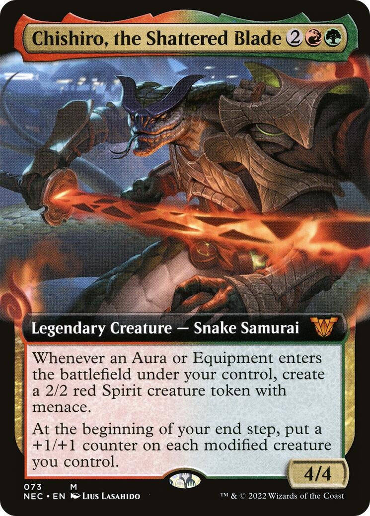 Chishiro the Shattered Blade (Extended Art) (73) [NEC] - MTG Single