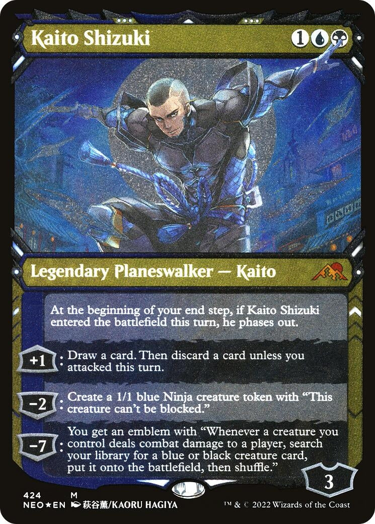 Kaito Shizuki (Showcase) (Foil Etched) (424) [NEO] - MTG Single