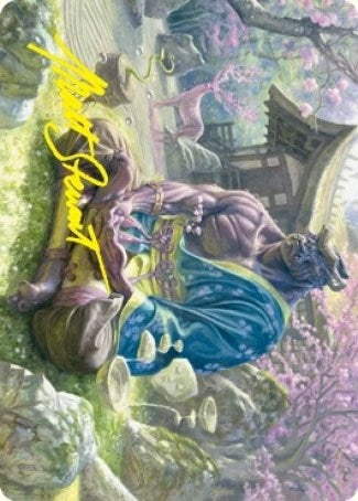 Kosei Penitent Warlord Art Card (Gold-Stamped Signature) (8) [ASNEO] - MTG Single