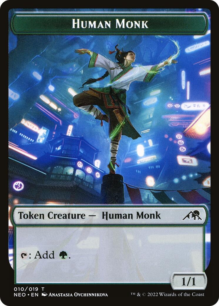 Human Monk Token (0) [NEO] - MTG Single