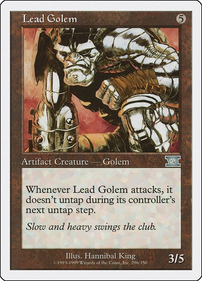 Lead Golem (296) [6ED] - MTG Single