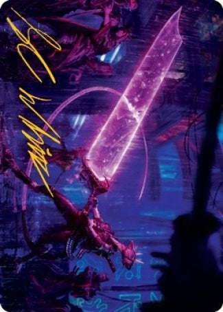 Enormous Energy Blade Art Card (Gold-Stamped Signature) (16) [ASNEO] - MTG Single