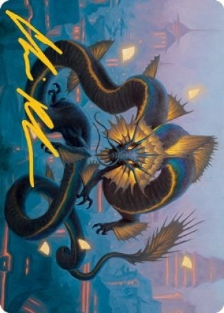Ao the Dawn Sky Art Card (25/81) (Gold-Stamped Signature) (25) [ASNEO] - MTG Single