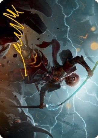 Raiyuu Storm’s Edge Art Card (Gold-Stamped Signature) (31) [ASNEO] - MTG Single
