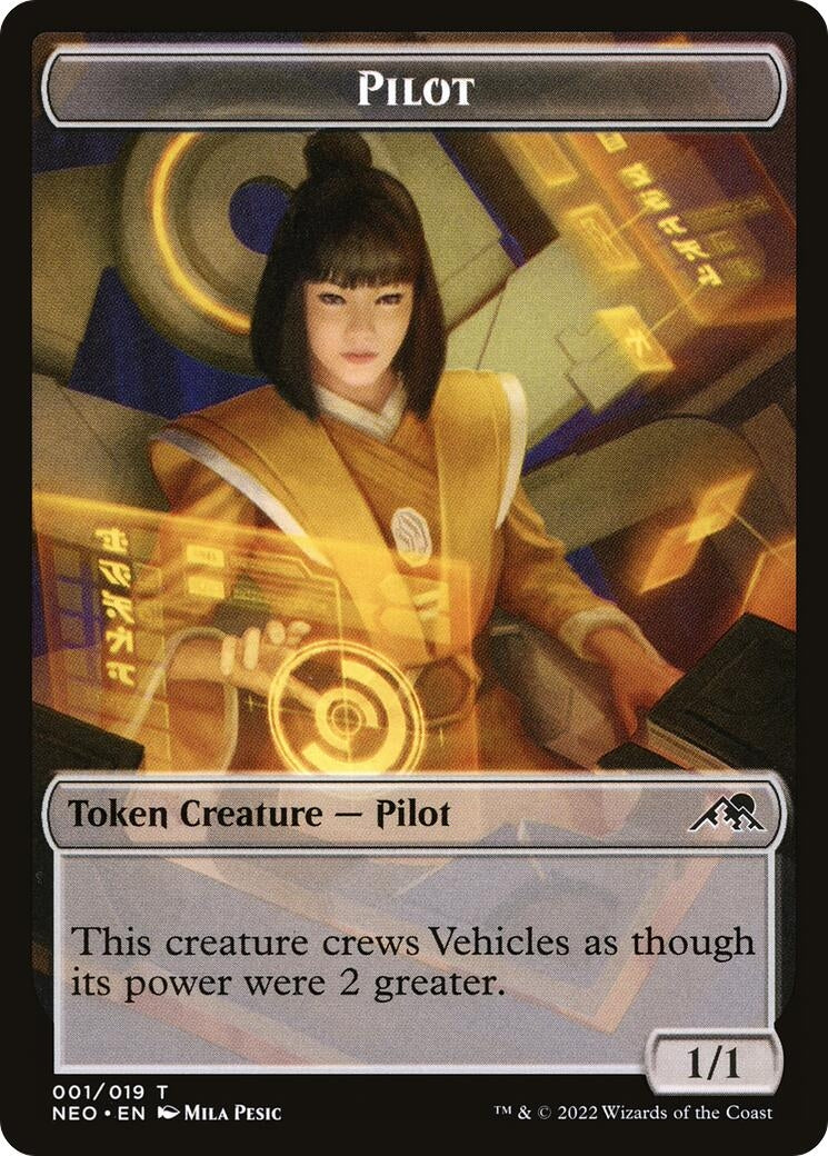 Pilot Token (0) [NEO] - MTG Single