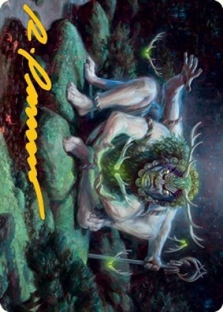 Myojin of Towering Might Art Card (Gold-Stamped Signature) (34) [ASNEO] - MTG Single