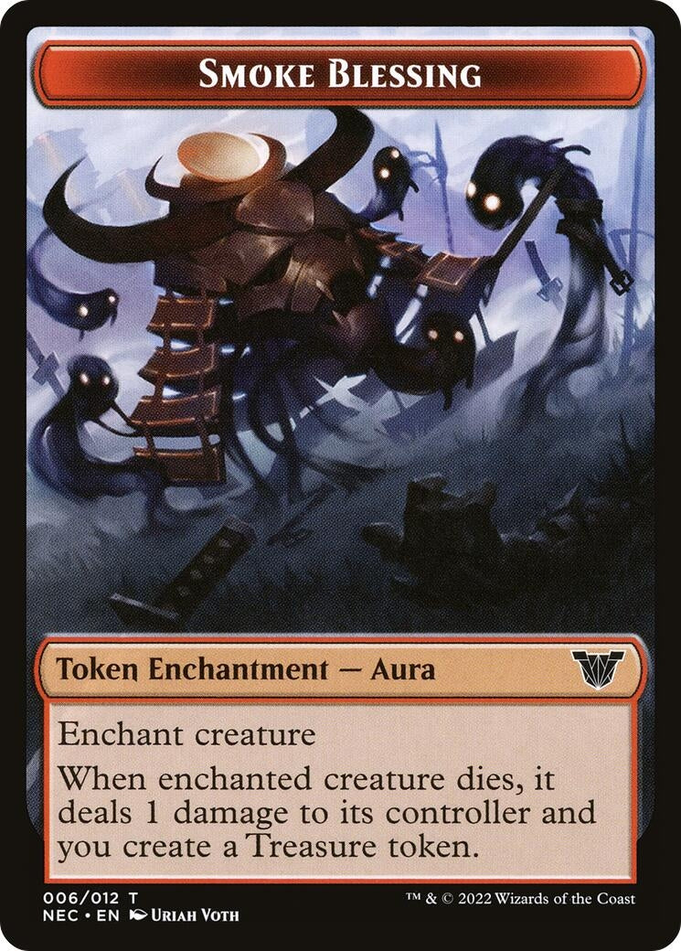 Smoke Blessing // Treasure Double-sided Token (0) [NEC] - MTG Single