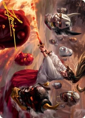 Unquenchable Fury Art Card (Gold-Stamped Signature) (39) [ASNEO] - MTG Single