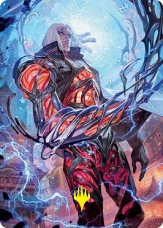 Tezzeret Betrayer of Flesh Art Card (Gold-Stamped Signature) (54) [ASNEO] - MTG Single