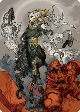 Tamiyo Compleated Sage Art Card (76) [ASNEO] - MTG Single