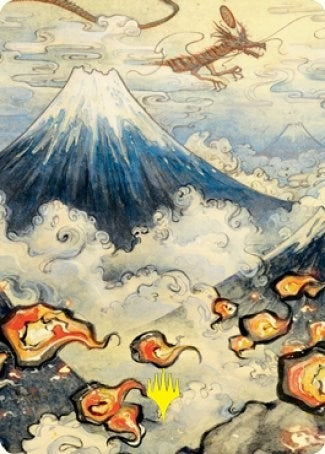 Mountain (299) Art Card (Gold-Stamped Signature) (78) [ASNEO] - MTG Single