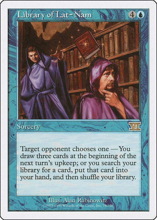 Library of Lat-Nam (78) [6ED] - MTG Single