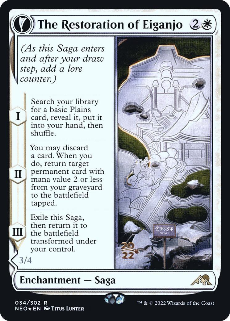 The Restoration of Eiganjo (34) [PRE] - MTG Single