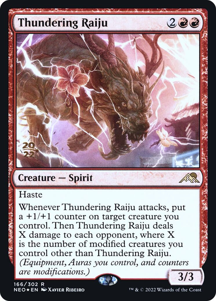 Thundering Raiju (166) [PRE] - MTG Single