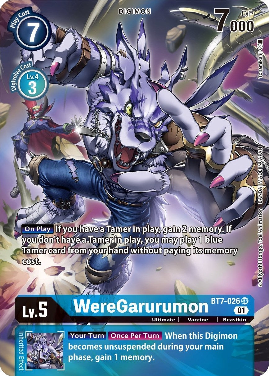 WereGarurumon (Alternate Art) (7026) [BT07] - Digimon Card Game Single