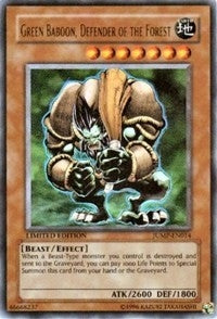 Green Baboon Defender of the Forest (14) (SJMP) - YuGiOh Single