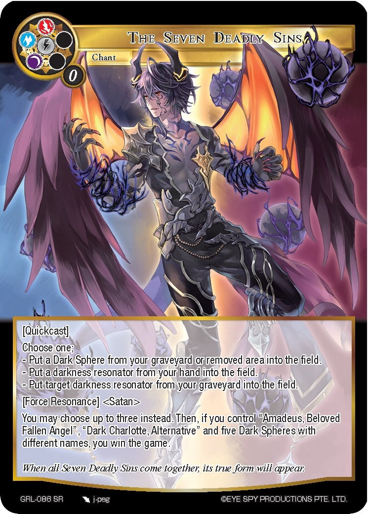 The Seven Deadly Sins (86) [GGR] - Force of Will Single