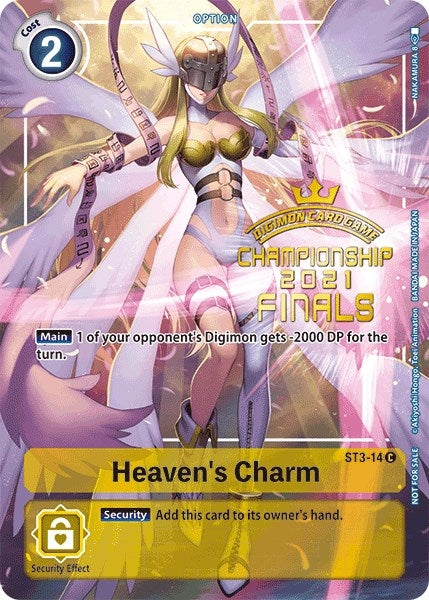 Heaven’s Charm (2021 Championship Finals Tamer’s Evolution Pack) (314) [ST-3] - Digimon Card Game Single