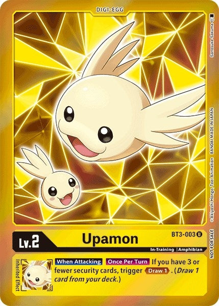 Upamon - BT3-003 (Event Pack 2) (3003) [BT01-03] - Digimon Card Game Single