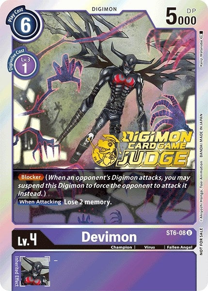 Devimon (Judge Pack 1) (608) [ST-6] - Digimon Card Game Single