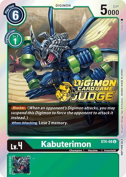 Kabuterimon - ST4-08 (Judge Pack 1) (408) [ST-4] - Digimon Card Game Single