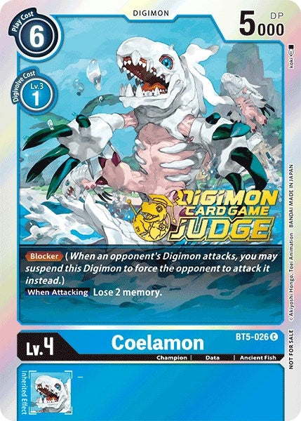 Coelamon (Judge Pack 1) (5026) [BT05] - Digimon Card Game Single