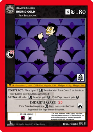 Indrid Cold (Pin Club Nightfall Mystery Collection 1st Edition) (9) (MISC) - MetaZoo Single
