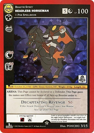 Headless Horseman (Pin Club Nightfall Mystery Collection 1st Edition) (3) (MISC) - MetaZoo Single