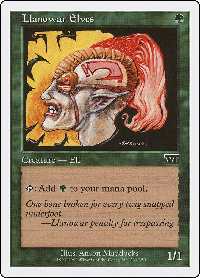 Llanowar Elves (239) [6ED] - MTG Single