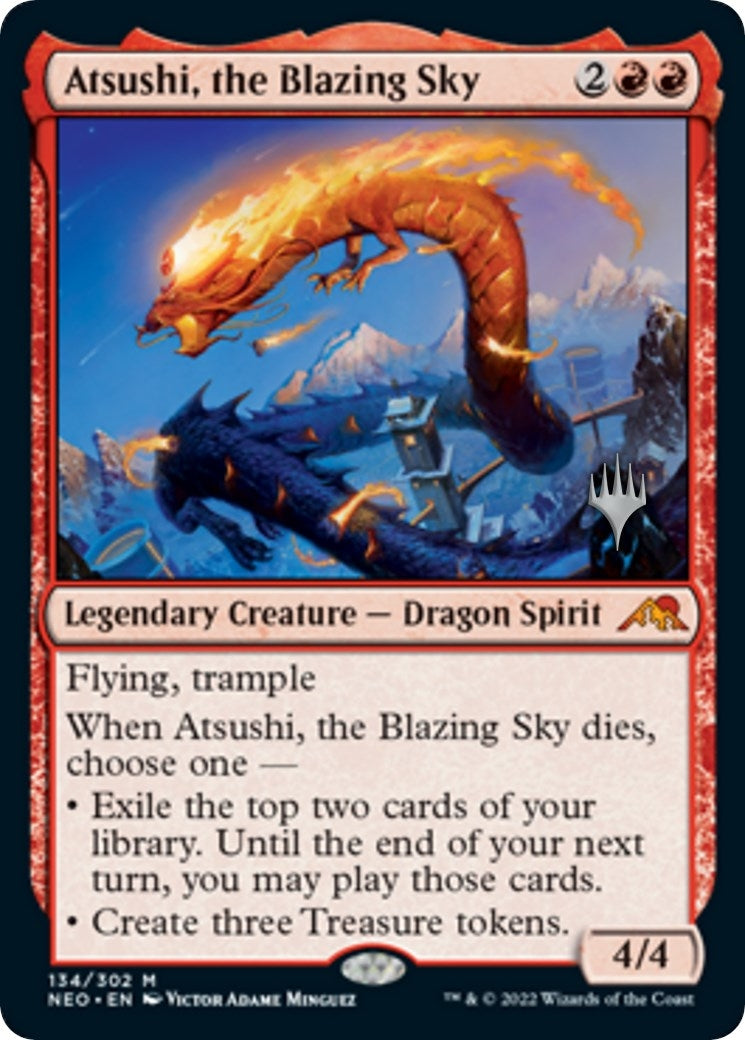 Atsushi the Blazing Sky (134) [PPNEO] - MTG Single