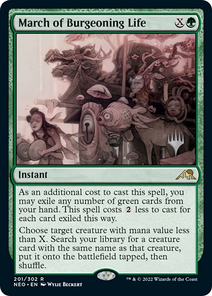 March of Burgeoning Life (201) [PPNEO] - MTG Single