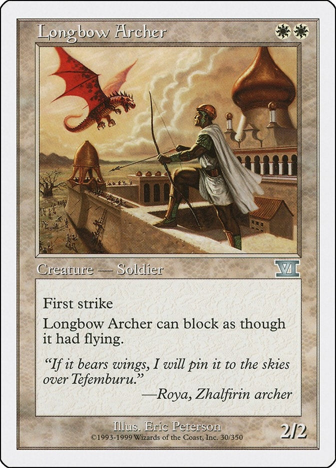 Longbow Archer (30) [6ED] - MTG Single