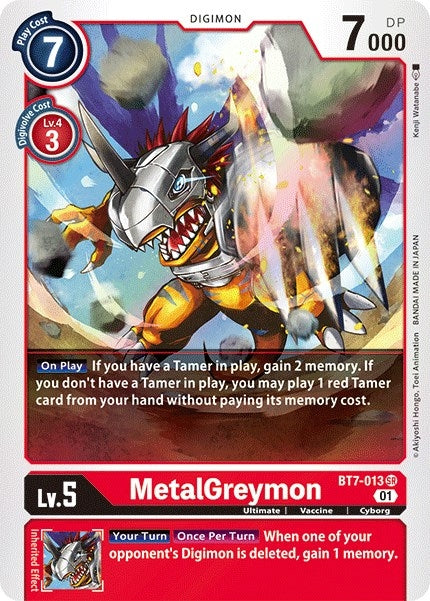 MetalGreymon (7013) [BT07] - Digimon Card Game Single