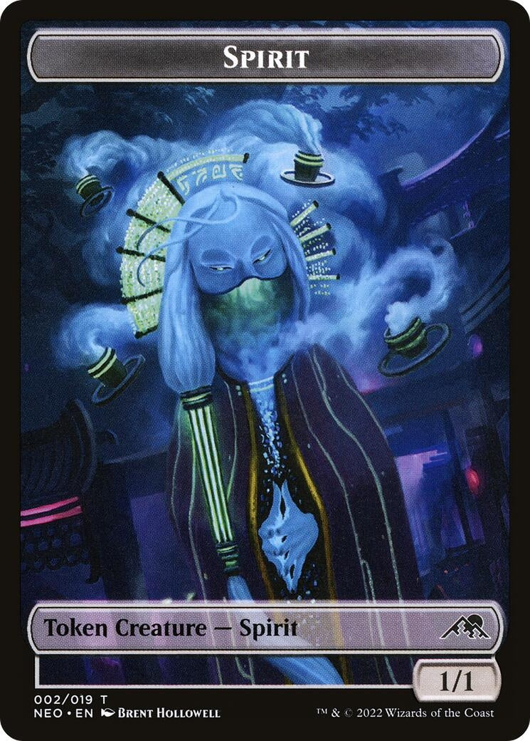 Spirit (002) // Dragon Spirit (007) Double-sided Token (0) [NEO] - MTG Single