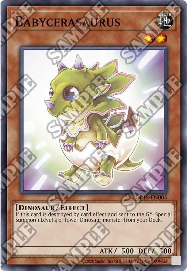 Babycerasaurus (18005) (OP18) - YuGiOh Single