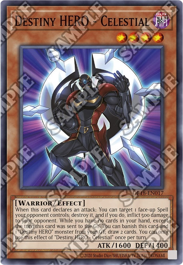 Destiny HERO - Celestial (18017) (OP18) - YuGiOh Single