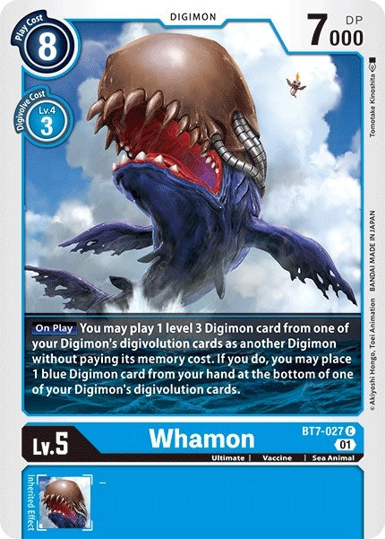 Whamon (7027) [BT07] - Digimon Card Game Single