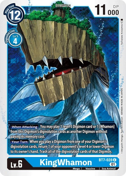KingWhamon (7028) [BT07] - Digimon Card Game Single