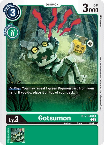 Gotsumon (7043) [BT07] - Digimon Card Game Single