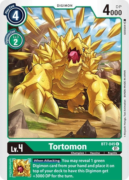 Tortomon (7045) [BT07] - Digimon Card Game Single